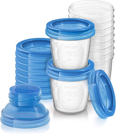 Philips Avent Breast Milk Storage Containers with Lids