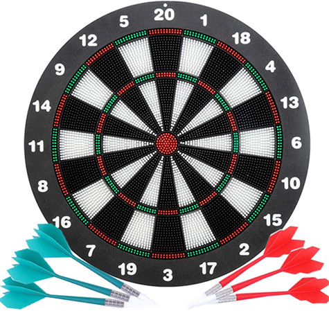 Safety Dart Board Set for Kids and Adults