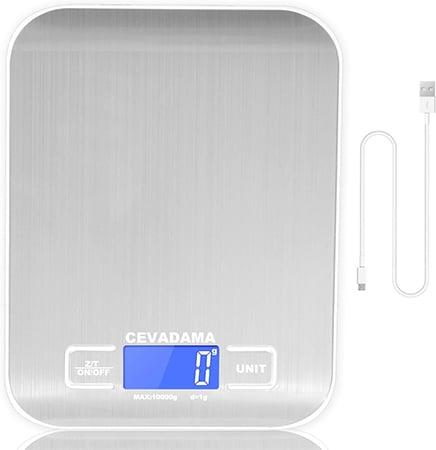 Cevadama USB Rechargeable Baking Digital Scales