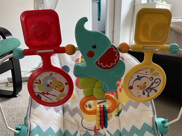 Fisher Price Baby’s Bouncer Review - toy bar