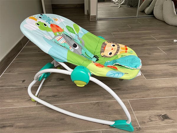 Bright Starts Infant To Toddler Rocker Review - recline 2