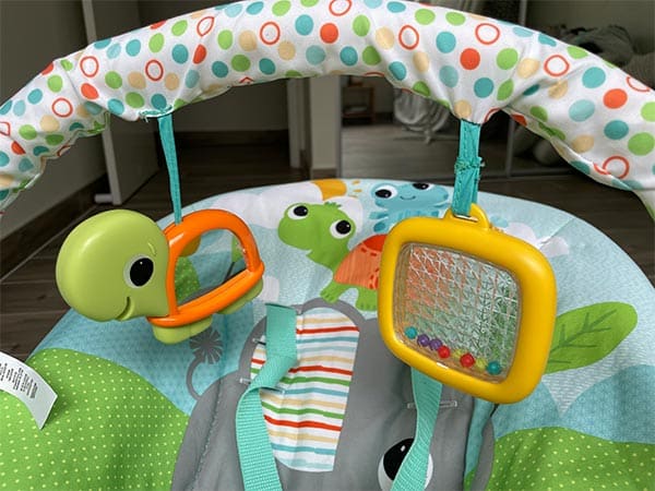 Bright Starts Infant To Toddler Rocker Review - toy bar