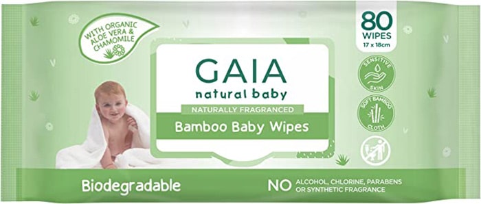 Gaia Natural Bamboo Baby Wipes