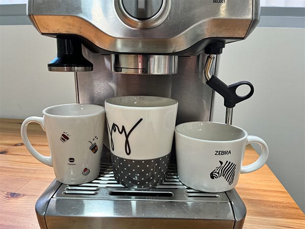 Breville the Duo Temp Pro Espresso Machine Review - cup sizes