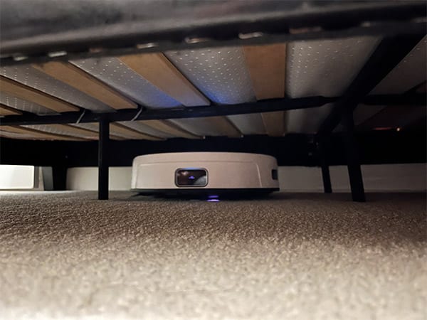 Yeedi Cube Robot Vacuum Review - Under the bed
